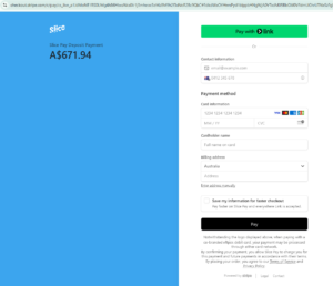 pay the deposit with your card to make the first payment slicepay flyquick